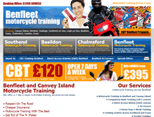 Tablet Screenshot of canveymotorcycletraining.co.uk